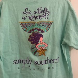 Simply Southern I’m actually a mermaid shirt